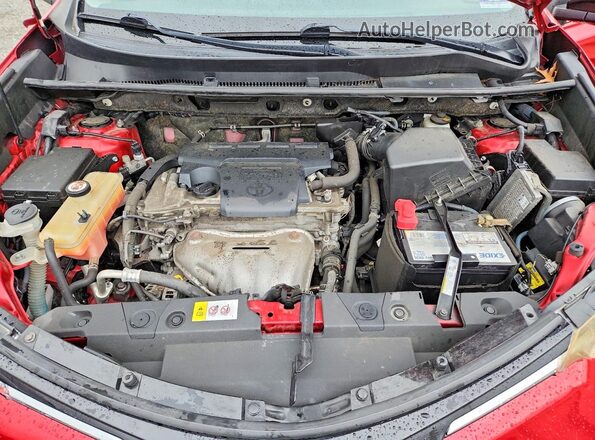 JTMBFREV2HJ158328 2017 TOYOTA RAV4 Red ძრავის განყოფილების ხედი