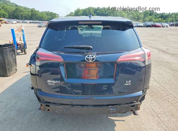 JTMBFREV4JJ747645 2018 TOYOTA RAV4 Blue Вид ззаду
