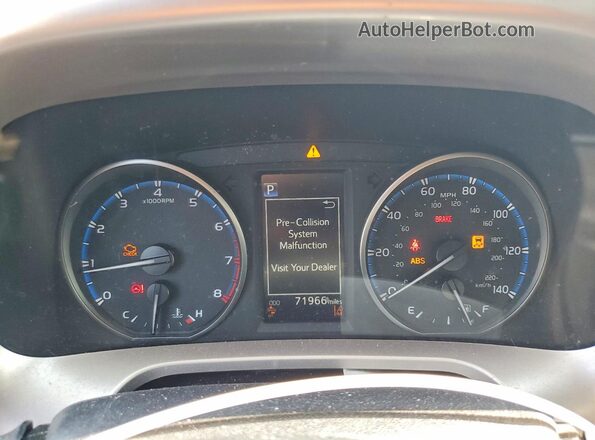 JTMBFREV4JJ747645 2018 TOYOTA RAV4 Blue Вид щитка приладів