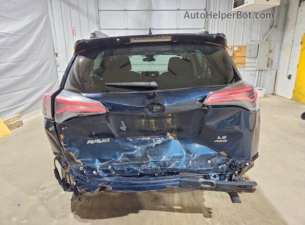 JTMBFREV6JJ257918 2018 TOYOTA RAV4 Blue Вид ззаду