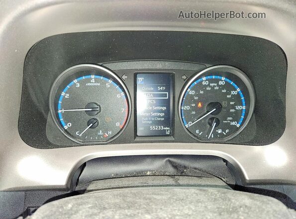 JTMBFREV6JJ257918 2018 TOYOTA RAV4 Blue Вид щитка приладів