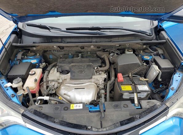JTMBFREV7JJ180606 2018 TOYOTA RAV4 Blue Vista del compartimento del motor