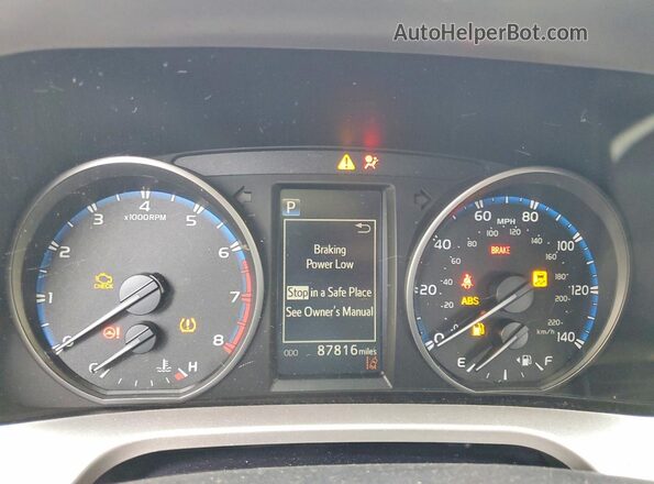 JTMBFREV7JJ234499 2018 TOYOTA RAV4 Blue Vista del cuadro de instrumentos
