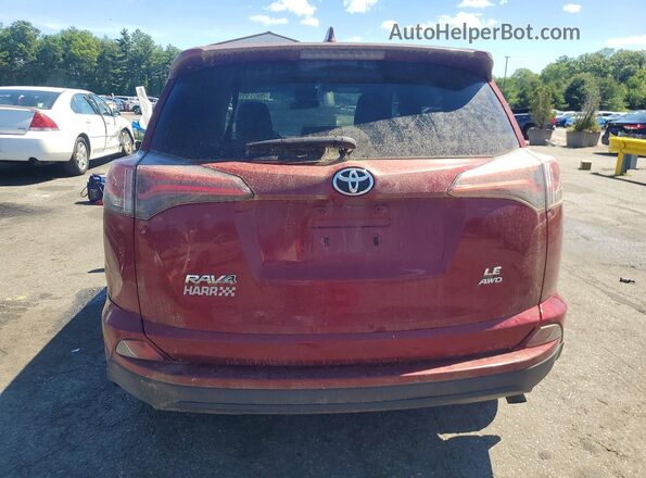 JTMBFREV8JD255652 2018 TOYOTA RAV4 Red Вид ззаду