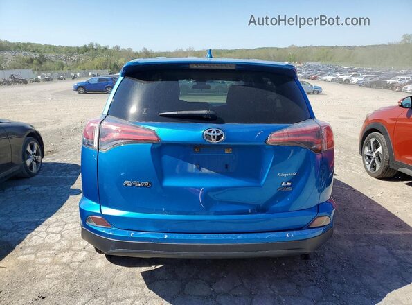 JTMBFREV8JJ201737 2018 TOYOTA RAV4 Blue უკანა ხედი