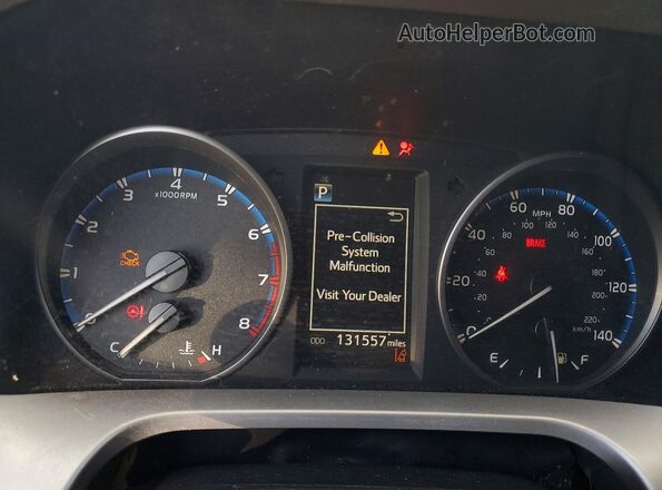 JTMBFREV8JJ717578 2018 TOYOTA RAV4 Gray Instrument cluster view