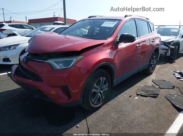 JTMBFREV9HJ124273 2017 TOYOTA RAV4 Red Առջևի ձախ երեք քառորդ տեսարան