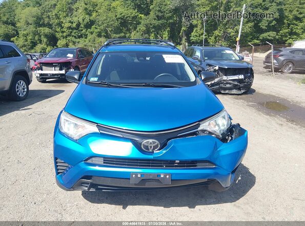 JTMBFREVXJJ734138 2018 TOYOTA RAV4 Blue Instrument cluster view