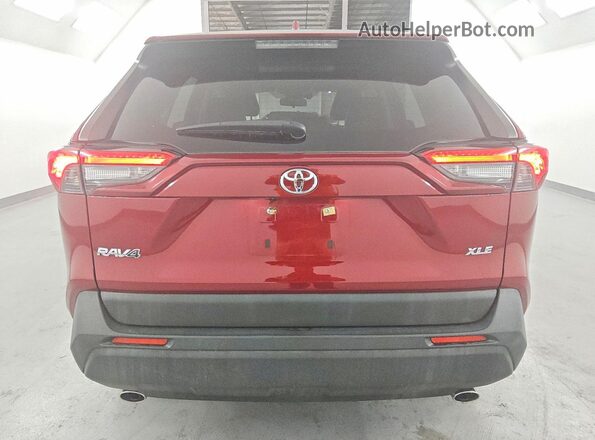 JTMC1RFV0ND089232 2022 TOYOTA RAV4 Red უკანა ხედი