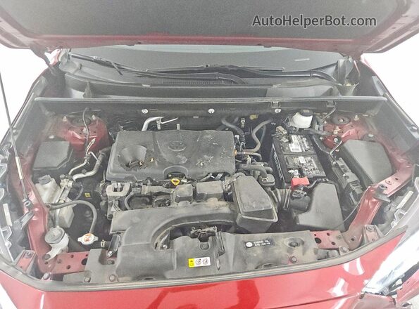 JTMC1RFV0ND089232 2022 TOYOTA RAV4 Red ძრავის განყოფილების ხედი