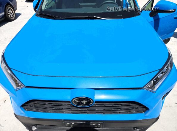 JTMC1RFV2LD046735 2020 TOYOTA RAV4 Blue Vista del compartimento del motor