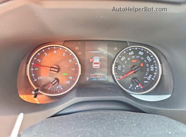 JTMC1RFV2LD046735 2020 TOYOTA RAV4 Blue Vista del cuadro de instrumentos