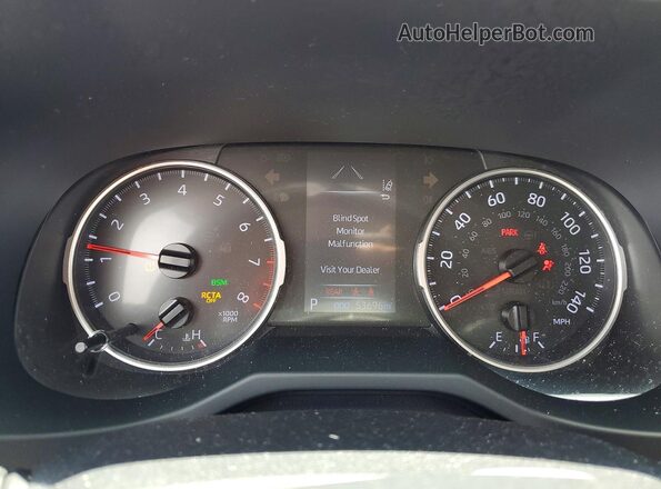 JTMC1RFV2LD521218 2020 TOYOTA RAV4 Red Vista del cuadro de instrumentos