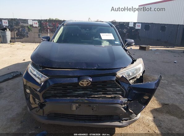 JTMC1RFV3KD004332 2019 TOYOTA RAV4 Dark Blue წინა პანელის ხედი