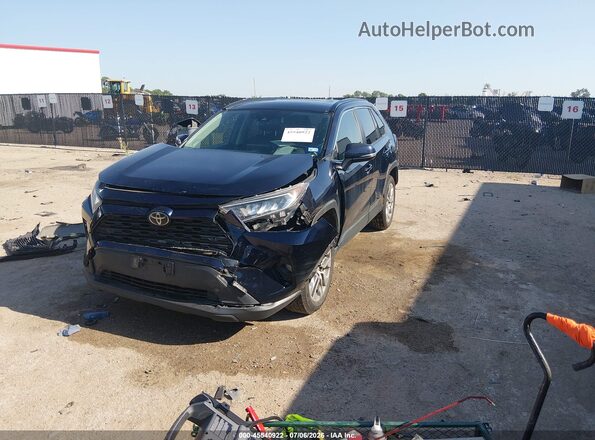 JTMC1RFV3KD004332 2019 TOYOTA RAV4 Dark Blue წინა მარცხენა ხედი სამი მეოთხედიდან