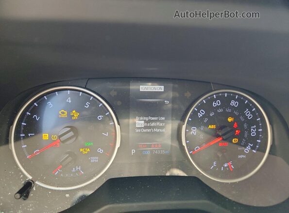 JTMC1RFV8KD511873 2019 TOYOTA RAV4 Красный Вид щитка приборов