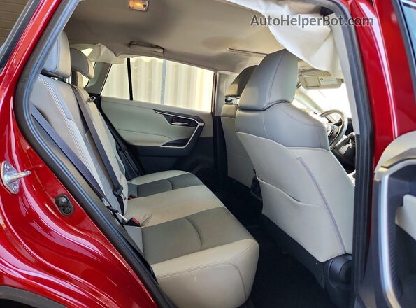 JTMC1RFV8KD511873 2019 TOYOTA RAV4 Красный Вид задней части салона