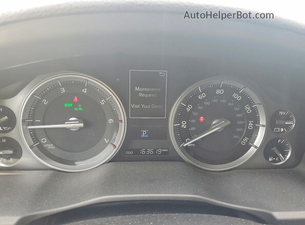 JTMCY7AJ2G4047569 2016 TOYOTA LAND White Vista del cuadro de instrumentos