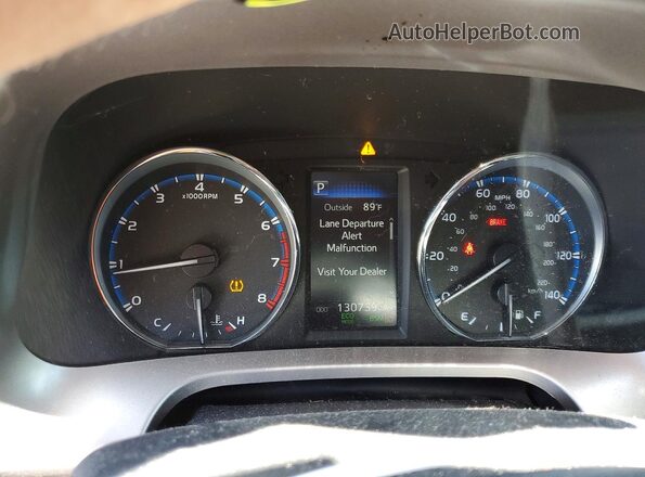 JTMDFREV6JJ251674 2018 TOYOTA RAV4 Gray Вид щитка приладів