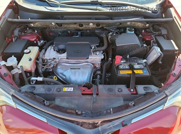 JTMDFREV7JD239189 2018 TOYOTA RAV4 Burgundy Widok komory silnika