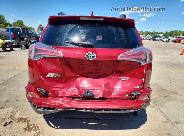 JTMDFREV7JD239189 2018 TOYOTA RAV4 Burgundy Widok z tyłu