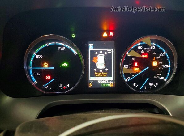 JTMDJREV0JD185779 2018 TOYOTA RAV4 Black Instrument cluster view