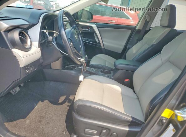 JTMDJREV1GD012863 2016 TOYOTA RAV4 Gray Front interior view