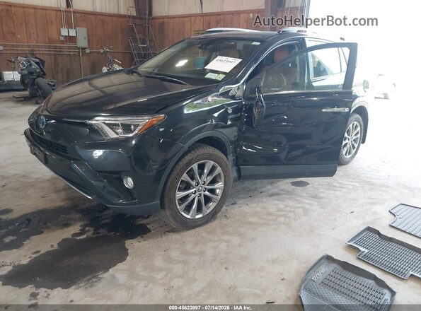 JTMDJREV2HD144709 2017 TOYOTA RAV4 HYBRID Black Przód lewy