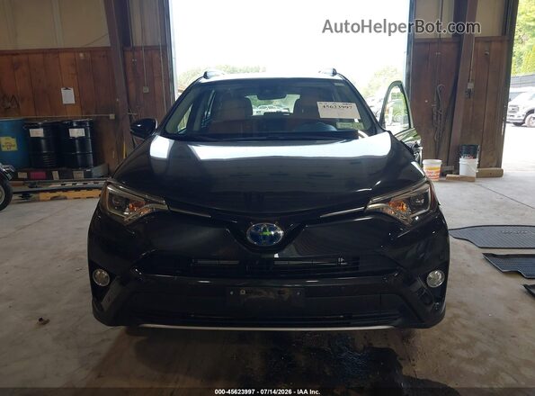 JTMDJREV2HD144709 2017 TOYOTA RAV4 HYBRID Black Widok zestawu wskaźników
