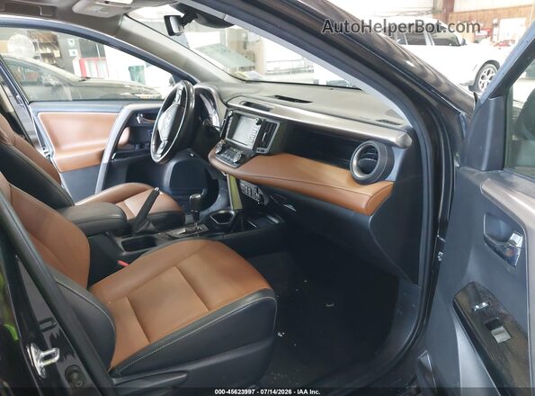 JTMDJREV2HD144709 2017 TOYOTA RAV4 HYBRID Black Widok wnętrza z przodu