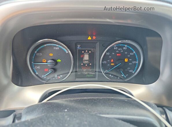 JTMDJREV2JD197268 2018 TOYOTA RAV4 White Widok zestawu wskaźników
