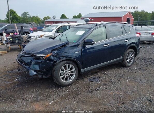 JTMDJREV2JD238028 2018 TOYOTA RAV4 HYBRID Blue Передня ліва чверть
