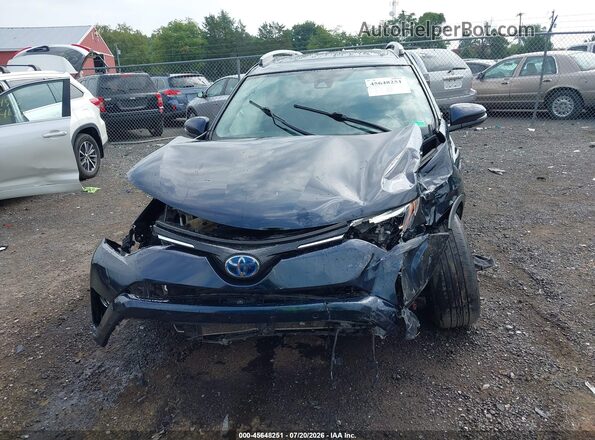 JTMDJREV2JD238028 2018 TOYOTA RAV4 HYBRID Blue Вид панелі приладів