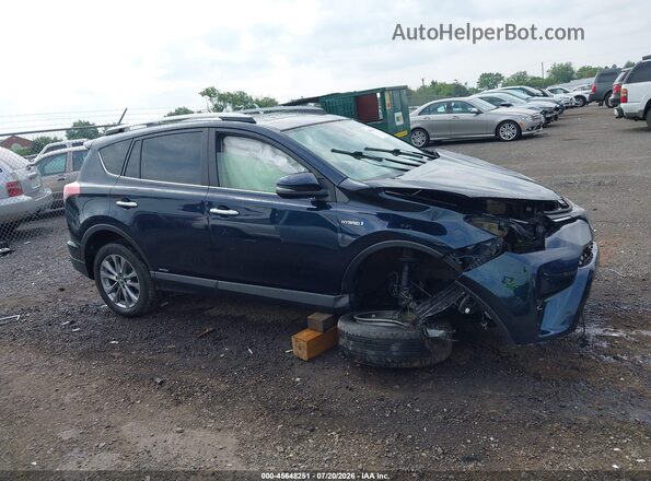 JTMDJREV2JD238028 2018 TOYOTA RAV4 HYBRID Blue Вид щитка приладів