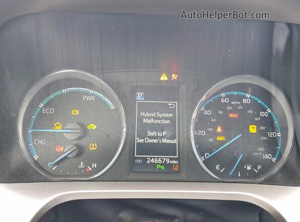 JTMDJREV3GD015831 2016 TOYOTA RAV4 Blue Սարքավորումների վահանակի տեսք