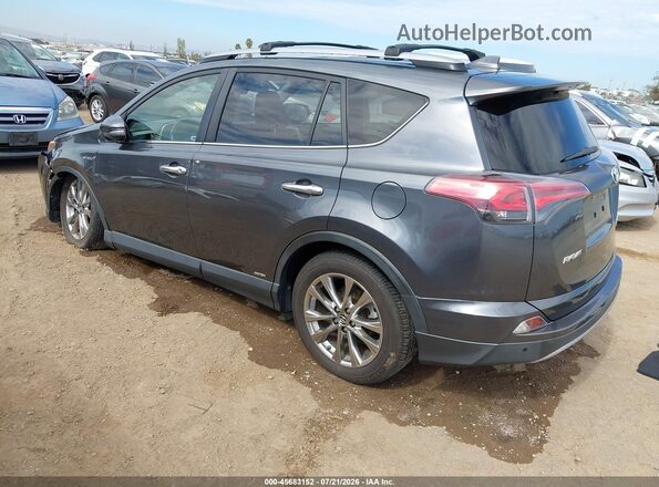 JTMDJREV3HD142953 2017 TOYOTA RAV4 HYBRID Gray Trasero izquierdo