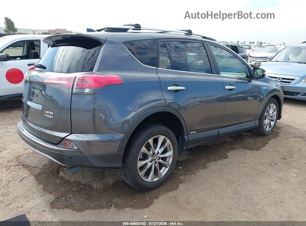 JTMDJREV3HD142953 2017 TOYOTA RAV4 HYBRID Gray Trasero derecho