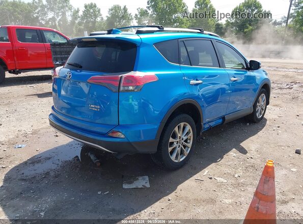 JTMDJREV4GD037028 2016 TOYOTA RAV4 HYBRID Blue უკანა მარჯვენა