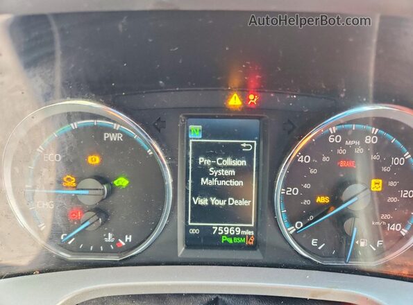 JTMDJREV6GD038844 2016 TOYOTA RAV4 White Instrument cluster view