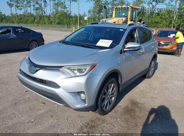 JTMDJREV6GD041985 2016 TOYOTA RAV4 HYBRID Серебряный Передняя левая четверть