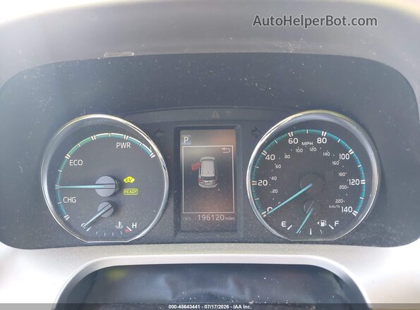 JTMDJREV6GD041985 2016 TOYOTA RAV4 HYBRID Серебряный Вид задних сидений