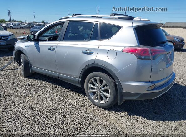 JTMDJREV6JD208174 2018 TOYOTA RAV4 HYBRID Silver Trasero izquierdo
