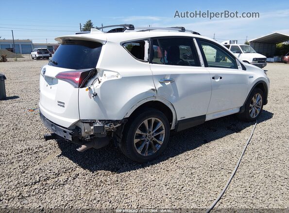JTMDJREV7GD040005 2016 TOYOTA RAV4 HYBRID White Задня права чверть