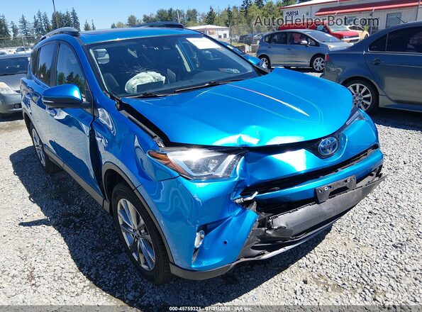 JTMDJREV7JD154173 2018 TOYOTA RAV4 HYBRID Blue Դիմացի տեսք