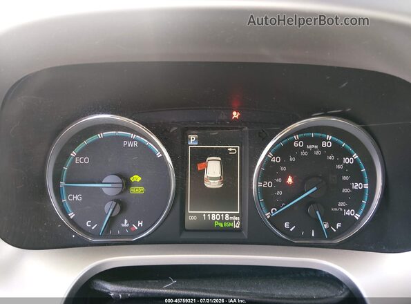 JTMDJREV7JD154173 2018 TOYOTA RAV4 HYBRID Blue Հետևի նստատեղերի տեսք