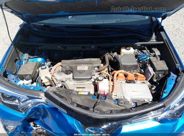 JTMDJREV7JD154173 2018 TOYOTA RAV4 HYBRID Blue Հետևի տեսք