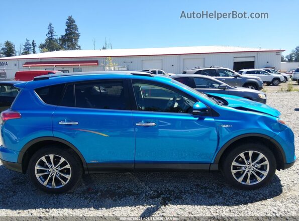 JTMDJREV7JD154173 2018 TOYOTA RAV4 HYBRID Blue Սալոնի հետևի տեսք