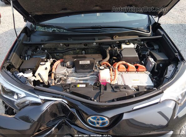 JTMDJREV7JD235660 2018 TOYOTA RAV4 HYBRID Black Вид ззаду