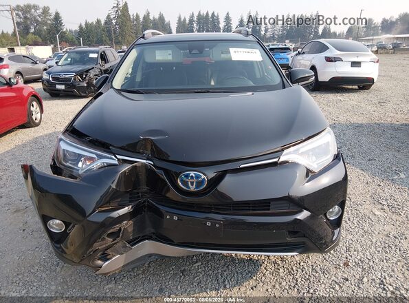 JTMDJREV7JD235660 2018 TOYOTA RAV4 HYBRID Black Вид щитка приладів