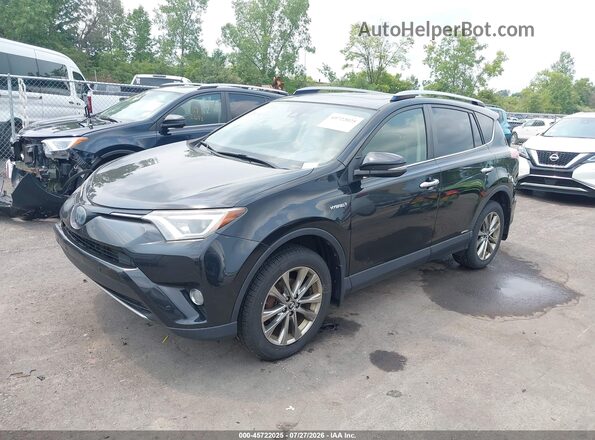 JTMDJREV8HD125629 2017 TOYOTA RAV4 HYBRID Black Vista tres cuartos delantera izquierda